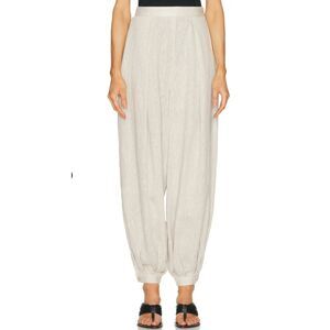 Ronny Kobo NWT Kalani Linen Balloon Pants - Sand - Size M - PrivaseaVault